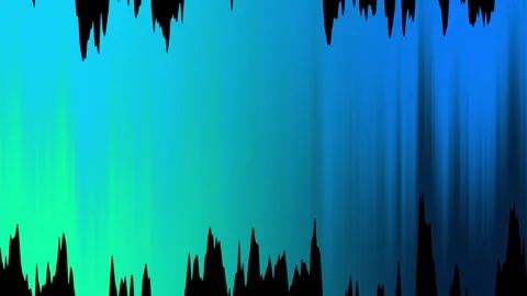 Tropical palm tree silhouettes against vibrant Video stock 342470544