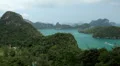 Tropical Paradise, Aerial View Of Mu Ko Ang Thong, Exotic Island, Thailand HD Footage