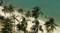 Tropical Paradise, Aerial View Of Mu Ko Ang Thong, Exotic Island, Thailand HD Footage