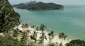 Tropical Paradise, Aerial View Of Mu Ko Ang Thong, Exotic Island, Thailand HD Footage