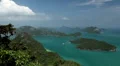 Tropical Paradise, Aerial View Of Mu Ko Ang Thong, Exotic Island, Thailand HD Footage
