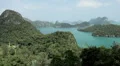 Tropical Paradise, Aerial View Of Mu Ko Ang Thong, Exotic Island, Thailand HD Footage
