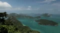 Tropical Paradise, Aerial View Of Mu Ko Ang Thong, Exotic Island, Thailand HD Footage