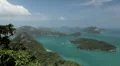 Tropical Paradise, Aerial View Of Mu Ko Ang Thong, Exotic Island, Thailand HD Footage
