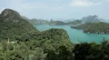 Tropical Paradise, Aerial View Of Mu Ko Ang Thong, Exotic Island, Thailand HD Footage