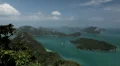 Tropical Paradise, Aerial View Of Mu Ko Ang Thong, Exotic Island, Thailand HD Footage