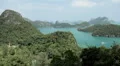 Tropical Paradise, Aerial View Of Mu Ko Ang Thong, Exotic Island, Thailand HD Footage