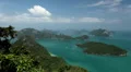 Tropical Paradise, Aerial View Of Mu Ko Ang Thong, Exotic Island, Thailand HD Footage