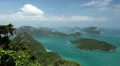 Tropical Paradise, Aerial View Of Mu Ko Ang Thong, Exotic Island, Thailand HD Footage
