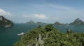 Tropical Paradise, Aerial View Of Mu Ko Ang Thong, Exotic Island, Thailand HD Footage