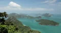 Tropical Paradise, Aerial View Of Mu Ko Ang Thong, Exotic Island, Thailand HD Footage