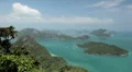 Tropical Paradise, Aerial View Of Mu Ko Ang Thong, Exotic Island, Thailand HD Footage