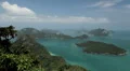 Tropical Paradise, Aerial View Of Mu Ko Ang Thong, Exotic Island, Thailand HD Footage