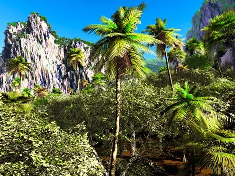 Tropical paradise Stock-Illustration