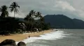 Tropical Paradise Island, Ko Samui, Amazing Thailand, Granitic Rocks, Big Waves HD Footage