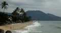 Tropical Paradise Island, Ko Samui, Amazing Thailand, Granitic Rocks, Big Waves HD Footage
