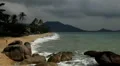 Tropical Paradise Island, Ko Samui, Amazing Thailand, Granitic Rocks, Big Waves HD Footage