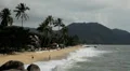 Tropical Paradise Island, Ko Samui, Amazing Thailand, Granitic Rocks, Big Waves HD Footage