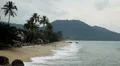 Tropical Paradise Island, Ko Samui, Amazing Thailand, Granitic Rocks, Big Waves HD Footage