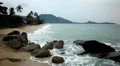 Tropical Paradise Island, Ko Samui, Amazing Thailand, Granitic Rocks, Big Waves HD Footage