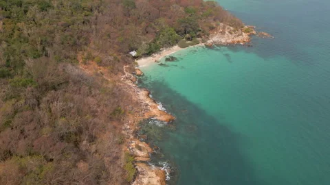 Tropical Paradise Small Secluded Beach On Koh Samet Island Thailand Asia Stock-Footage 341596401