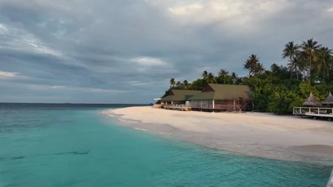 A tropical paradise surrounded by endless blue waters Stock-Footage 343436121