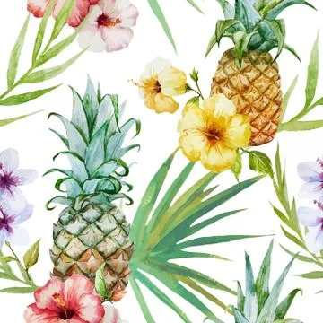 Tropical pattern Stock Illustration