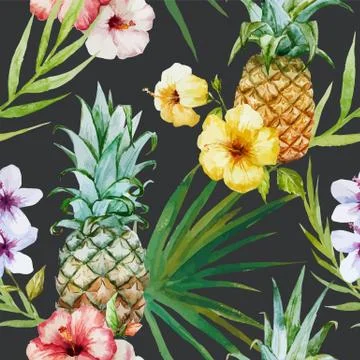 Tropical pattern Stock Illustration