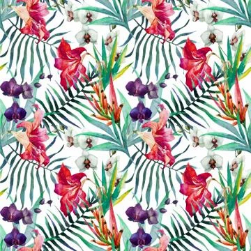 Tropical pattern Stock Illustration