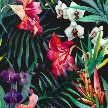 Tropical pattern Stock Illustration