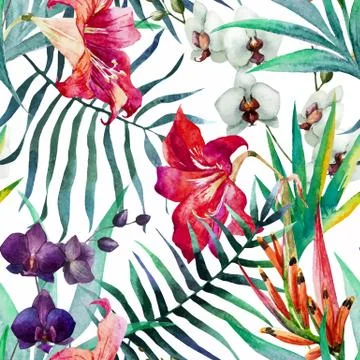 Tropical pattern Stock Illustration