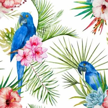 Tropical pattern 스톡 일러스트