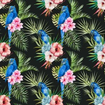 Tropical pattern Stock Illustration