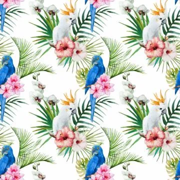 Tropical pattern 스톡 일러스트