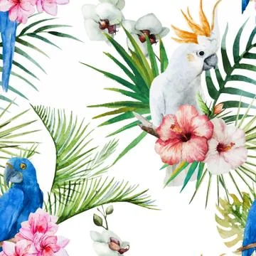 Tropical pattern 스톡 일러스트