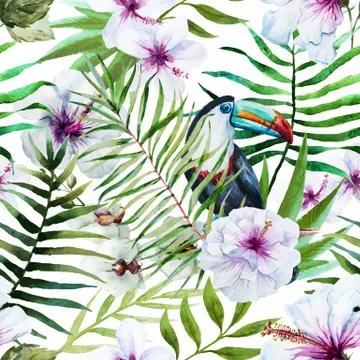 Tropical pattern Stock Illustration