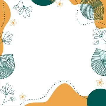 Tropical Plants Background Stock Illustration