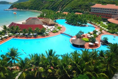 Tropical pool Stock Photos