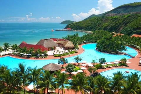 Tropical pool Stock Photos