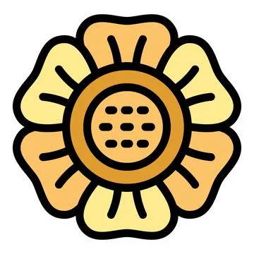 Tropical rafflesia icon vector flat Stock Illustration