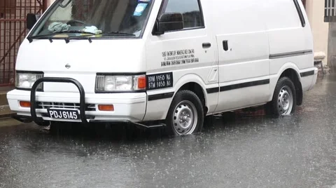 Tropical Rain Stock Footage 42704871