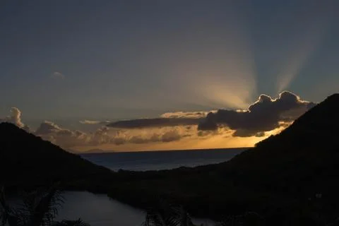 Tropical rays Stock Photos