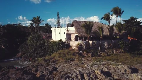 Tropical reef house Stock Footage 100764960