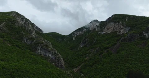Tropical Region Rain Cloud Formation Slow Accend Dark Cloudy Landscape Stock Footage 300442374