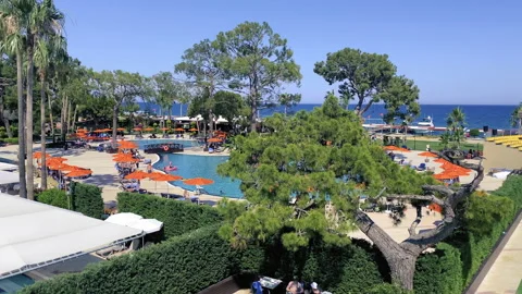 Tropical resort 스톡 동영상 198861964