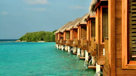 Tropical resort in HD Stockbeeldmateriaal 1533716