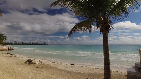 Tropical Resort Setting at Island Seas, Williams Town, Freeport Stock Footage 101658788