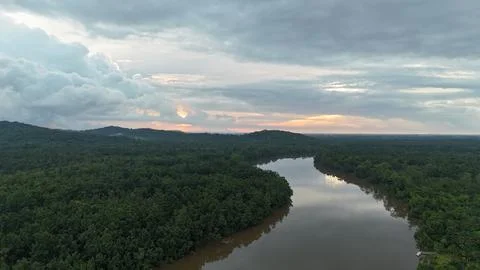 Tropical River Bend. Stock Photos