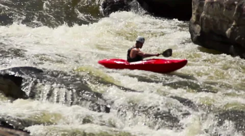 Tropical river kayaking  Stock Footage 57651115