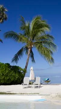 Tropical sand pool Stock-Fotos